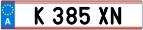 Trailer License Plate